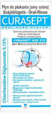 Купить курасепт (curasept) ополаскиватель хлоргексидин 0,12% 200мл ads 212 в Ваде