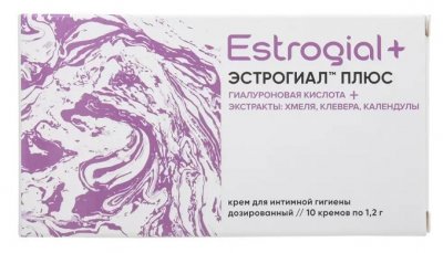 Купить эстрогиал плюс, крем для интимной гигиены дозированный, 10 шт в Ваде