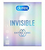Купить durex (дюрекс) презервативы invisible extra lube, 3шт в Ваде