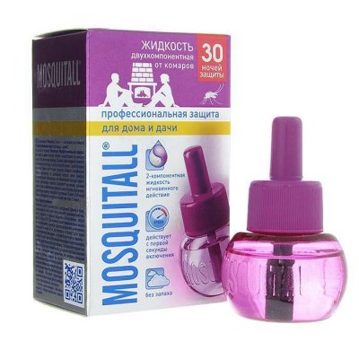 Купить mosquitall (москитолл) профессиональная защита жидкость к фумигатору 30ночей 30 мл в Ваде
