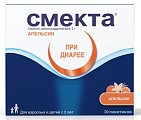 Купить смекта, порошок для приготовления суспензии для приема внутрь, апельсиновый 3г, пакетики 20 шт в Ваде