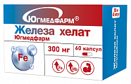 Купить железа хелат югмедфарм, капсулы 60шт бад в Ваде