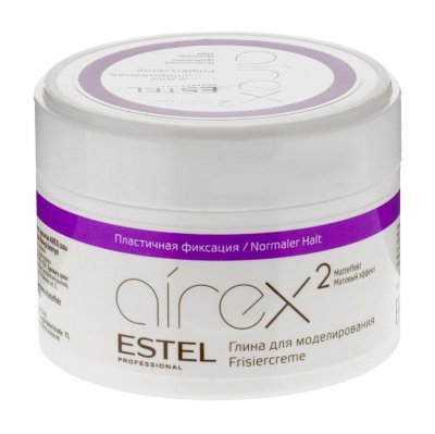 Купить estel (эстель) глина для моделирования волос с матовым эффектом пластичной фиксации airex, 65мл в Ваде