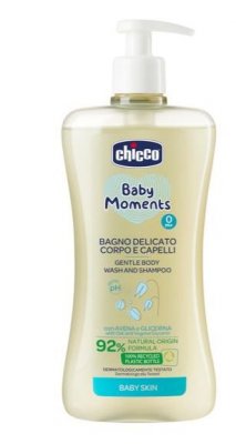 Купить chicco baby moments (чикко) пена для тела и волос нежная детская 500мл в Ваде