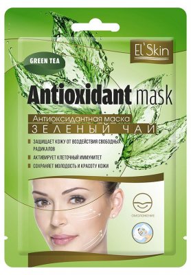 Купить el'skin (элскин) маска тканевая антиоксидантная зеленый чай, 15г в Ваде