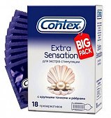 Купить contex (контекс) презервативы extra sensation 18шт в Ваде