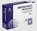 Купить монтелукаст, таблетки покрытые пленочной оболочкой 10 мг, 28 шт в Ваде