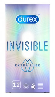 Купить durex (дюрекс) презервативы invisible extra lube, 12 шт в Ваде