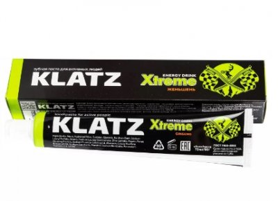 Купить klatz (клатц) зубная паста xtreme energy drink женьшень, 75мл в Ваде