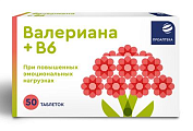 Купить проаптека валериана+b6, таблетки 50шт бад в Ваде