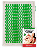 Купить аппликатор массажер медицинский тибетский на мягкой подложке 41х60 см, зеленый в Ваде