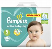 Купить pampers active baby (памперс) подгузники 5 юниор 11-16кг, 90шт в Ваде