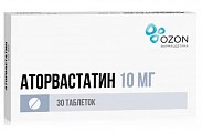 Купить аторвастатин, таблетки, покрытые пленочной оболочкой 10мг, 30 шт в Ваде