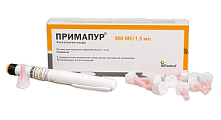 Купить примапур, раствор для подкожного введения 66мкг/1,5мл шприц-ручка 1шт + игла 10шт в Ваде