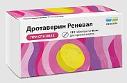 Купить дротаверин реневал, таблетки 40мг, 112 шт в Ваде