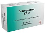 Купить леветирацетам, таблетки, покрытые пленочной оболочкой 500мг, 30 шт в Ваде