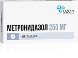 Купить метронидазол, таблетки 250мг, 20 шт в Ваде