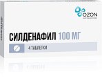 Купить силденафил, таблетки, покрытые пленочной оболочкой 100мг, 4 шт в Ваде