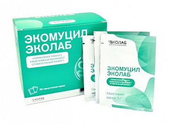 Экомуцил Эколаб, пакет порошок массой 5г, 30 шт БАД