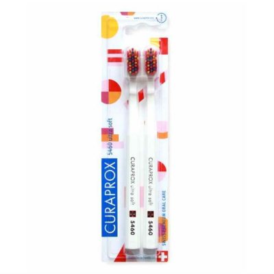 Купить курапрокс (curaprox) набор зубных щеток ultrasoft duo pop art, 2 шт. в Ваде