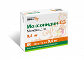 Купить моксонидин-сз, таблетки, покрытые пленочной оболочкой 0,4мг, 60 шт в Ваде