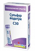 Купить сульфур йодатум с30 гомеопатические монокомпонентный препарат минерально-химического происхождения, гранулы гомеопатические 4 гр в Ваде