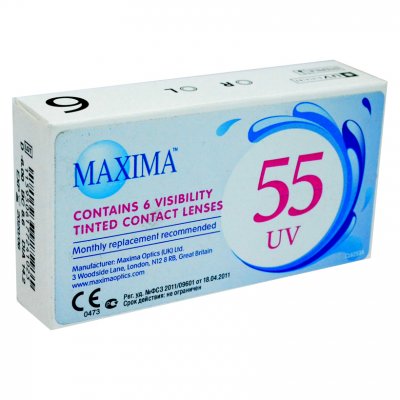 Купить контактные линзы maxima 55 comfort plus №6, -1,75 в Ваде