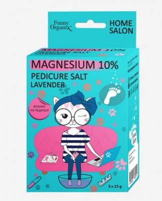 Купить funny organix (фанни органикс) магниевая соль для педикюра 25г, 5 шт в Ваде