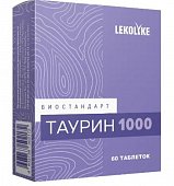 Купить биостандарт таурин 1000 леколайк (lekolike), таблетки массой 600 мг 60шт. бад в Ваде