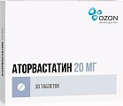 Купить аторвастатин, таблетки, покрытые пленочной оболочкой 20мг, 30 шт в Ваде