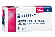 Купить небиволол-вертекс, таблетки 5мг, 14 шт в Ваде