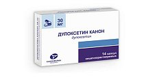 Купить дулоксетин-канон, капсулы кишечнорастворимые 30мг, 14 шт в Ваде