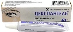 Купить декспантель, гель глазной 5%, туба 5г в Ваде
