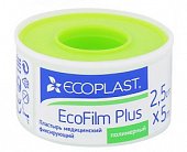 Купить ecoplast ecofilm plus пластырь медицинский фиксирующий полимерный 2,5см х 5м в Ваде
