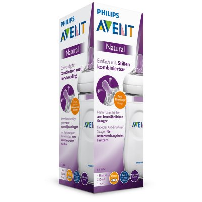 Купить avent (авент) бутылочка для кормления с 6 месяцев natural 330 мл 1 шт (scf036/17) в Ваде