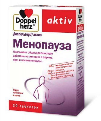 Купить doppelherz (доппельгерц) актив менопауза, таблетки, 30 шт бад в Ваде