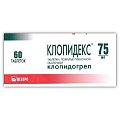 Купить клопидекс, таблетки, покрытые пленочной оболочкой 75мг, 60 шт в Ваде