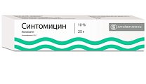 Купить синтомицин, линимент для наружного применения 10%, 25г в Ваде