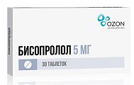 Купить бисопролол, таблетки, покрытые пленочной оболочкой 5мг, 30 шт в Ваде