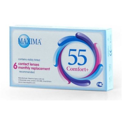 Купить контактные линзы maxima 55 comfort plus №6, -3,75 в Ваде