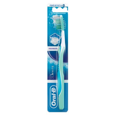 Купить oral-b (орал-би) зубная щетка 3d white отбеливание средняя, 1 шт в Ваде