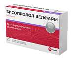 Купить бисопролол-велфарм, таблетки, покрытые пленочной оболочкой 10мг, 30 шт в Ваде