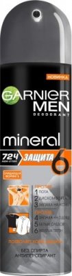 Купить garnier men mineral (гарньер) дезодорант мужской защита 6 спрей 150мл в Ваде