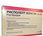 Купить рисполепт-конста, порошок для приготовления суспензии для внутримышечного введения пролонгированного действия 25мг, фл в Ваде