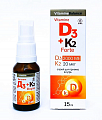 Купить витамин д3+к2 форте, жидкость флакон с дозатором, 15мл в Ваде