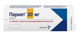 Купить париет, таблетки, покрытые кишечнорастворимой оболочкой 20мг, 14 шт в Ваде