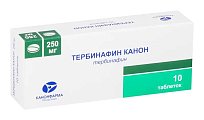 Купить тербинафин-канон, таблетки 250мг, 10 шт в Ваде