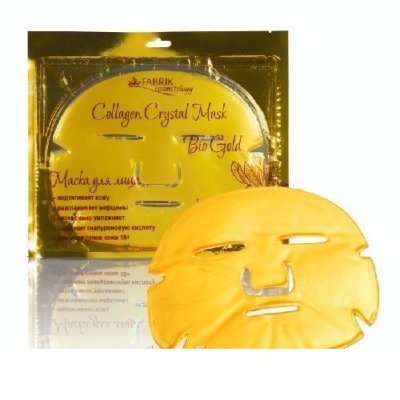 Купить фабрик косметик коллаген кристал маска для лица био золото №1 в Ваде