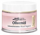 Купить медифарма косметик (medipharma cosmetics) olivenol крем для лица дневной интенсивный роза легкий, 50мл lsf-20 в Ваде