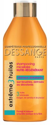 Купить dessange (дессанж) шампунь экстремальное восстановление для сильно поврежденных волос экстрим 3 масла, 250мл в Ваде